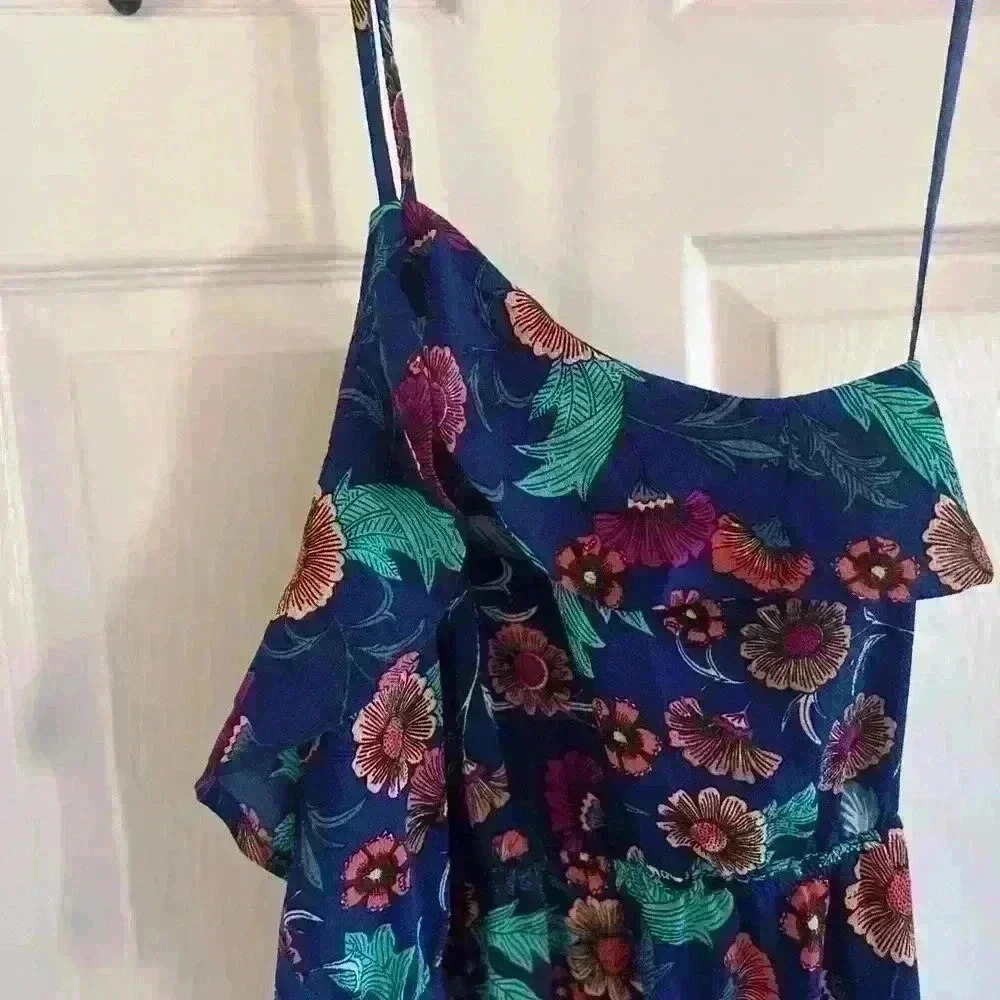 Women’s size small, monteau dress, floral, 1 strap, ruffled NWOT - Picture 3 of 5